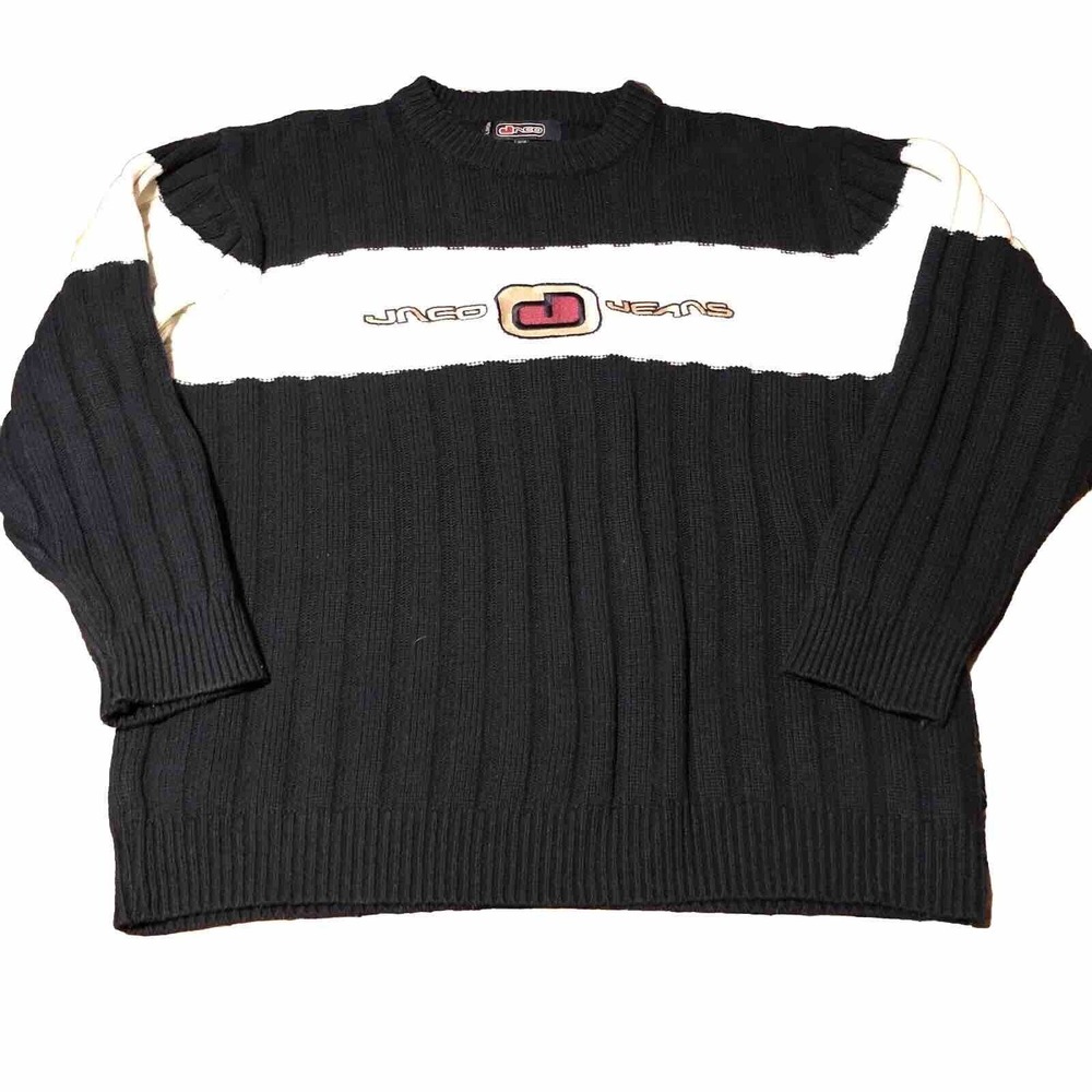VTG JNCO Jeans Sweater Men's L Knit Pullover streetwear y2k 90s Hipster Grunge